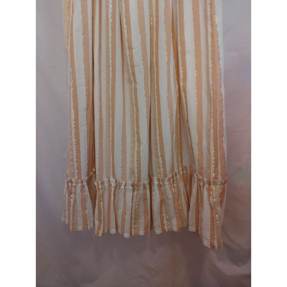 Haute Hippie Kids Style flutter‎ sleeve, tiered peasant Dress Maxi Lined Sz 12 - Picture 4 of 14